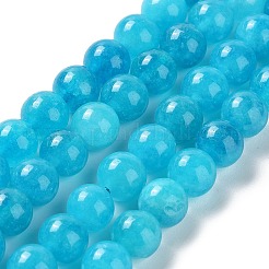 Gefärbte natürliche malaysia jade perlen stränge&nbsp;G-G021-02B-02