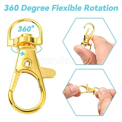 Наборы фурнитуры для поворотных карабинов и разъемных колец для ключей из сплава DIY-YW0011-82