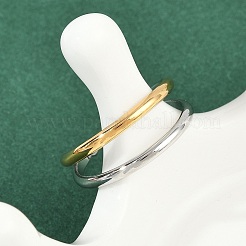 Регулируемые открытые манжеты из нержавеющей стали 304 для женщин RJEW-K301-05GP