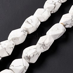 Fili di perline howlite naturale&nbsp;G-L235A-14