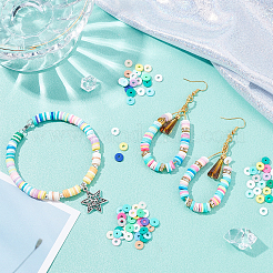 2500шт 10 цвета бусины из полимерной глины ручной работы&nbsp;CLAY-AR0001-24A