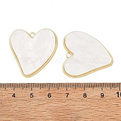 Bague en alliage avec pendentifs en acrylique pour la Saint-Valentin&nbsp;AC-E003-11B-G01