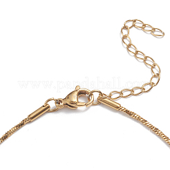 304ステンレススチールスネークチェーンアンクレット  カニカン付き  ゴールドカラー  8-7/8インチ（22.5cm）  1.5mm&nbsp;AJEW-G024-07G-A