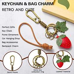 1 porte-clés pendentif en bois&nbsp;KEYC-SZ0001-24G
