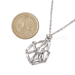 304 нержавеющая сталь кабель цепь макраме сумка слайдер ожерелье изготовление&nbsp;NJEW-JN05063-01