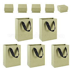 5 boîte de présentation carrée en papier pour bijoux&nbsp;CON-TA0001-39A-01