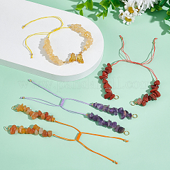 7 stücke 7 stile chakra nylon schnur armband machen&nbsp;AJEW-UN00026