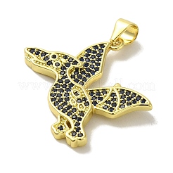 Латунные микро проложить кубического циркония подвески KK-Z042-18G-01