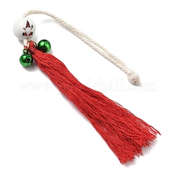 2 шт. подвески-кисточки из хлопка и полиэстера с рождественской тематикой&nbsp;HJEW-JM04036