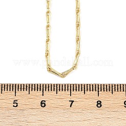 Ожерелья из латунных звеньев толщиной 2 мм NJEW-L356-01G