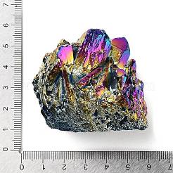Galvanisierte natürliche Druzy-Quarzkristall-Cluster-Ornamente&nbsp;RABO-PW0001-179B