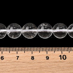 Круглые нити кристалл из бисера природного кварца&nbsp;LS-G-H1648-10mm-01N-AAA