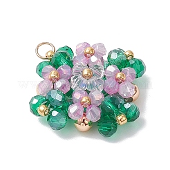 Подвески из стекла с имитацией австрийского хрусталя в форме биконуса&nbsp;PALLOY-MZ00945-04