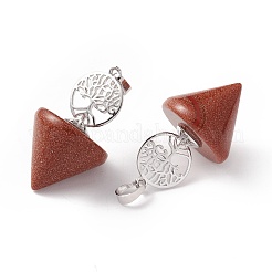 Природные и синтетические Gemstone подвески&nbsp;G-E150-04P