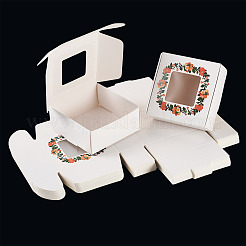 Белый картон с цветочным принтом&nbsp;CON-TAC0022-01