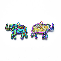 Supports de strass pendentif en alliage de couleur arc-en-ciel&nbsp;PALLOY-N156-193