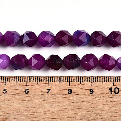 Окрашенные природные белый нефрит бисер пряди G-T139-8mm-45L