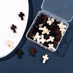 60 pièces 3 couleurs pendentifs en bois&nbsp;WOOD-LS0001-22