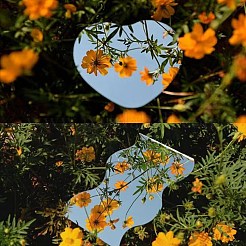 6 шт. Акриловое зеркало 6 стилей AJEW-GO0002-06