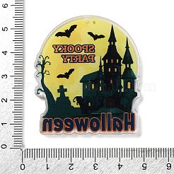 Большие акриловые подвески с двусторонним принтом на тему Хэллоуина&nbsp;OACR-Z023-02M