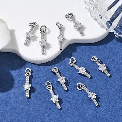 Pendentifs en laiton Shegrace sertis de micro-pavés de zircone cubique&nbsp;XGRQ3D914-514P
