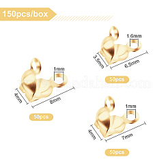 150 шт. 3 стиля латунных бусин&nbsp;KK-BC0002-44-NF