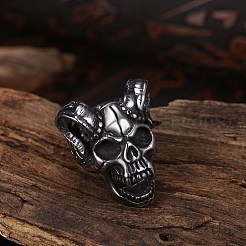 Мужские кольца из нержавеющей стали RJEW-BB29863-8