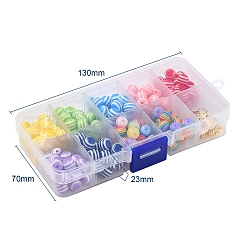 225 шт. Круглые бусины из смолы&nbsp;DIY-YW0002-85