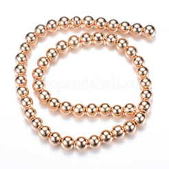 Chapelets de perles en hématite synthétique sans magnétique&nbsp;X-G-Q466-8mm-04