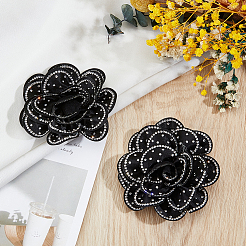 Schuhschnallenclips aus Stoff und Eisen&nbsp;HJEW-ME00088-01