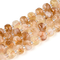 Природный цитрин бисер нитей G-N327-08A-10
