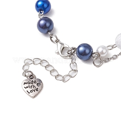 2шт. браслеты с подвесками из стеклянных и акриловых бусин&nbsp;BJEW-JB11411