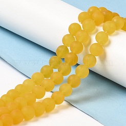 Naturales teñidos abalorios de jade blanco hebras&nbsp;G-M402-B01