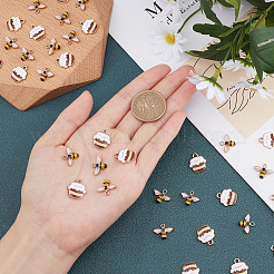 40шт 2 стиля подвески из сплава с эмалью&nbsp;ENAM-SC0002-08