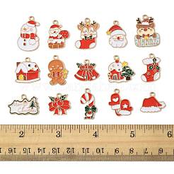 30шт 15 стиля подвески из сплава с эмалью&nbsp;ENAM-FS0003-52A