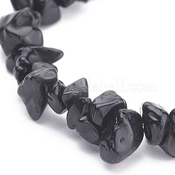 Set di gioielli con perline di ossidiana naturale&nbsp;X-SJEW-JS01232-01