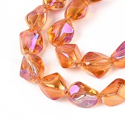 Гальванизируйте прозрачное стекло бисер нитей&nbsp;EGLA-N017-02C