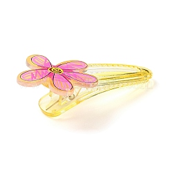 Цветочные акриловые заколки крокодил&nbsp;LS-OHAR-H002-01A