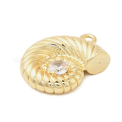 Pendentifs avec zircon cubiques à micro-pavés en laiton&nbsp;KK-I380-05G