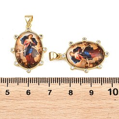 Pendentifs en zircone cubique clair en laiton&nbsp;KK-L275-20G