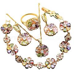 Цветочные латунные подвески с кубическим цирконием&nbsp;FS-WGF337B-02