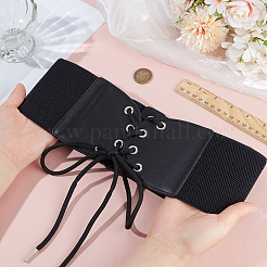 1 Stück Stretch-Knoten-Hüftgürtel aus Kunstleder für Damen&nbsp;AJEW-CL0002-91B