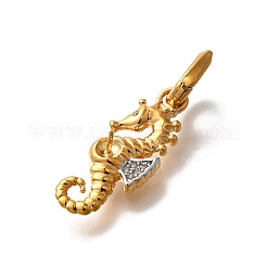 Pendentifs avec zircon cubiques à micro-pavés en laiton&nbsp;KK-S517-01B-G