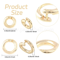 10 шт. латунные стопорные соединительные кольца&nbsp;KK-YW0003-96A-G