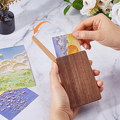 Cajas magnéticas de madera para embalaje de tarjetas de presentación&nbsp;CON-WH0110-329