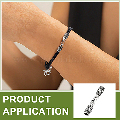 1 estremità/punte per cordino in argento sterling&nbsp;STER-BC0004-15A