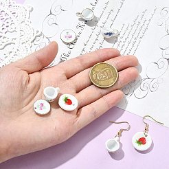 8шт 4 стиля фарфоровые бусины ручной работы&nbsp;PORC-CJ0001-20