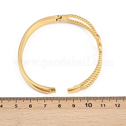 Шарнирные браслеты из нержавеющей стали 304 для женщин BJEW-C114-04G