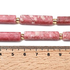 Природные родонит бисер нитей G-D353-A01