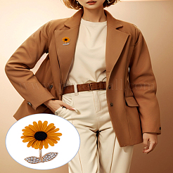 1 шт. броши из сплава со стразами&nbsp;JEWB-LP0004-05